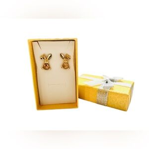 Avon Spring Bunny Earrings – Aurora Borealis Sparkle